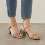 Olivia Snake Beige Heel