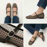 A Zarah Mesh Mary Janes