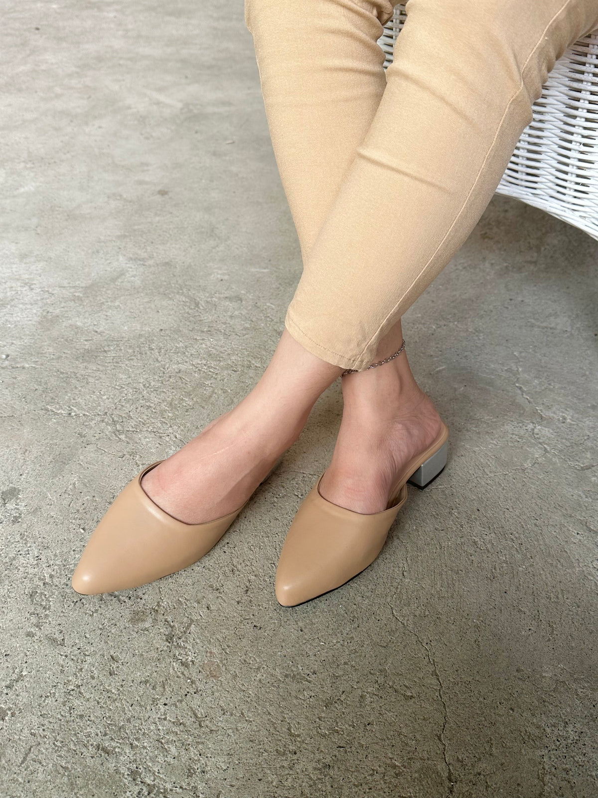 Desiree Beige 1.5 inch heel
