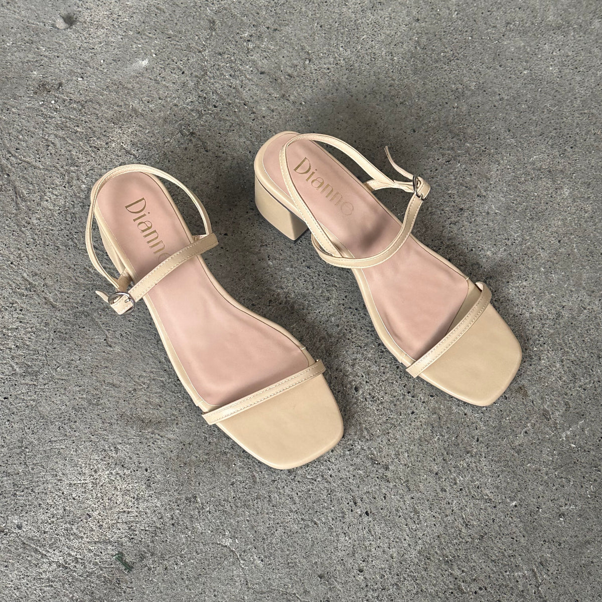 A OLIVIA Leather Heels 2 inch