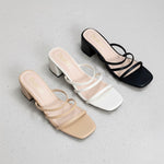 A Rea 3 Strap Leather Sandals