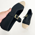 A Via Jade Knitted Mary Janes