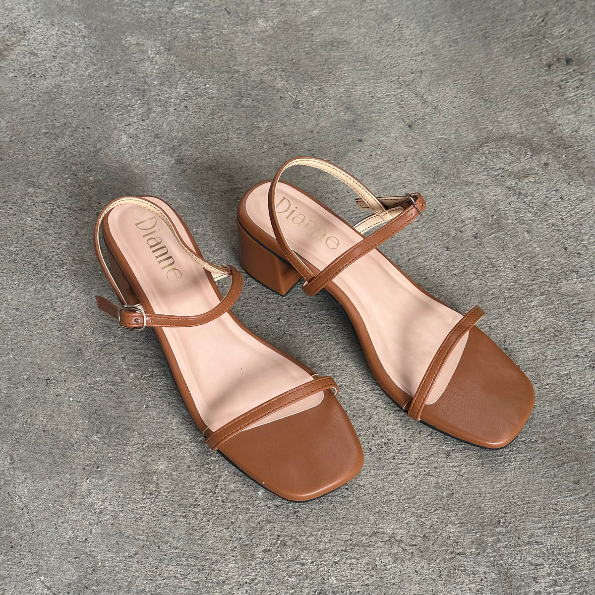 A OLIVIA Leather Heels 2 inch