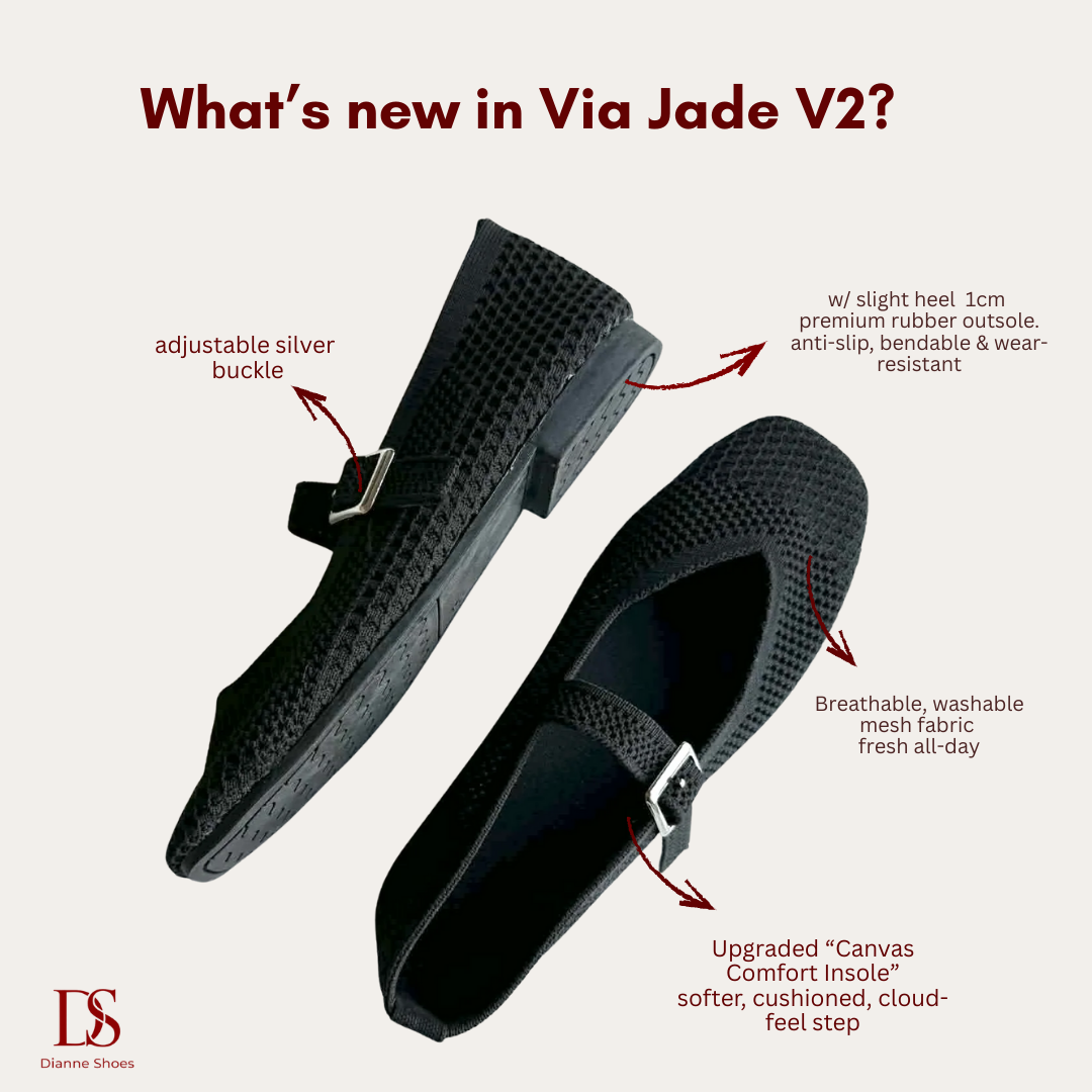 A Via Jade Knitted Mary Janes (Restocked)