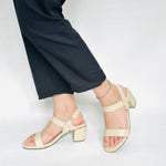 A Kianna Block Heels Garter Style