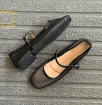 A Zarah Mesh Mary Janes