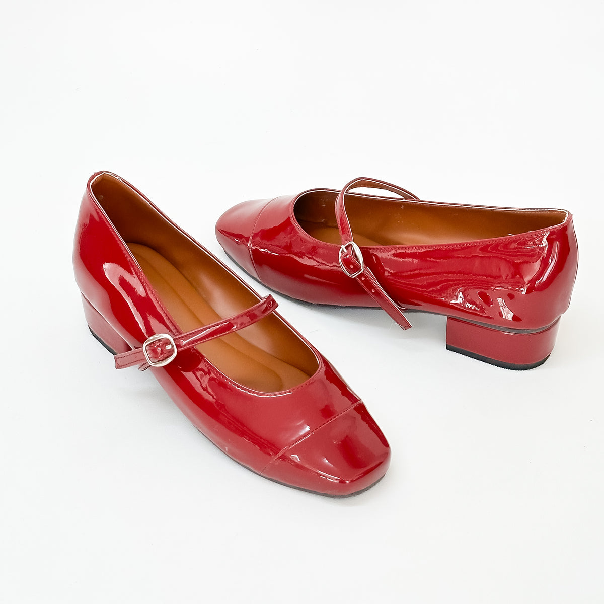 Bailey Mary Janes Maroon 1 inch