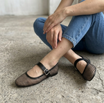 A Zarah Mesh Mary Janes