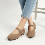 A Via Jade Knitted Mary Janes