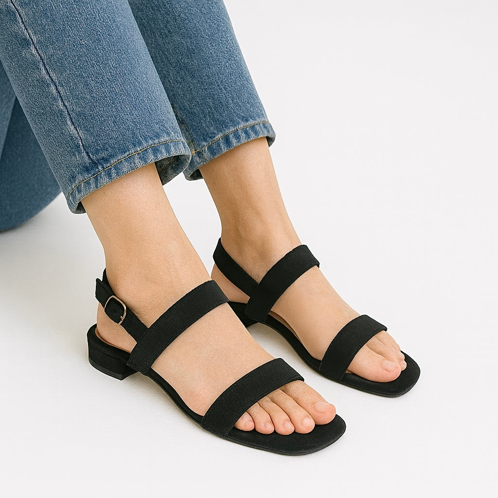 Sandra Leather 1inch Sandals