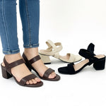 A Kianna Block Heels Garter Style