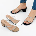 A Crissa Rhinestone Heel