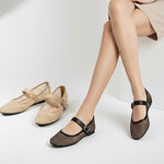 A Zarah Mesh Mary Janes