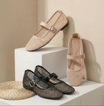 A Zarah Mesh Mary Janes