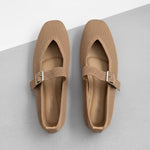 A Via Jade Knitted Mary Janes