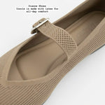 A Via Jade Knitted Mary Janes