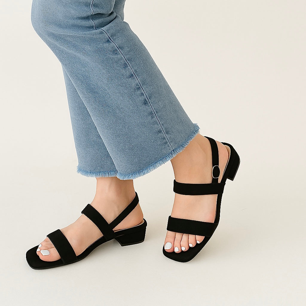 Sandra Leather 1inch Sandals