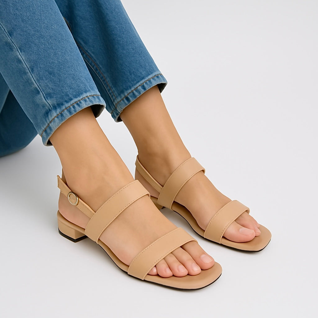 Sandra Leather 1inch Sandals