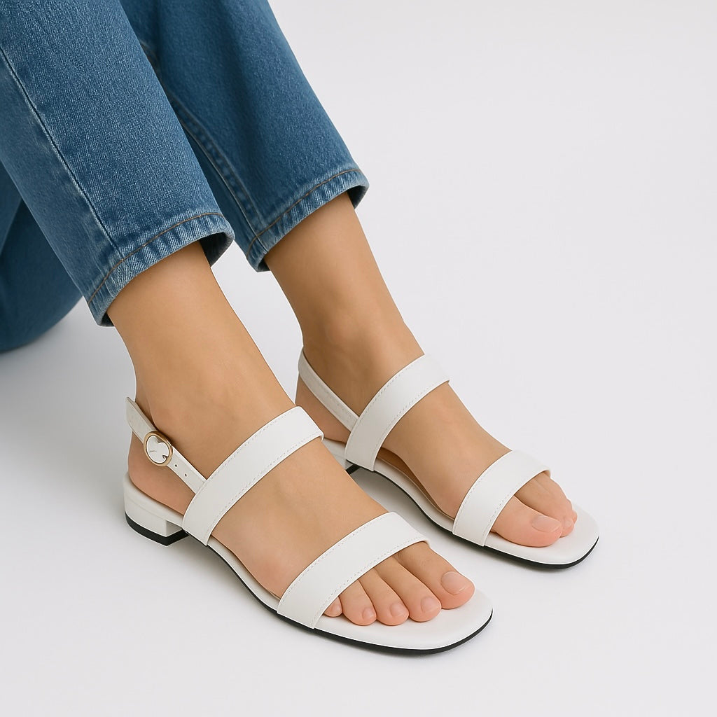 Sandra Leather 1inch Sandals