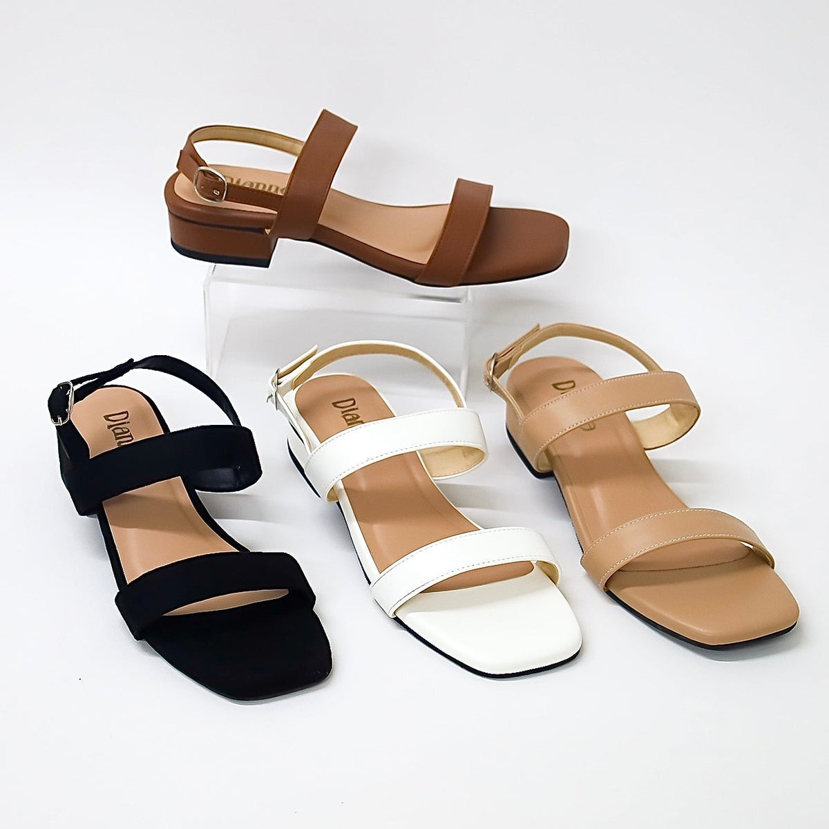 Sandra Leather 1inch Sandals