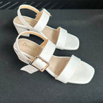 A Cynthia Buckled Leather Heel