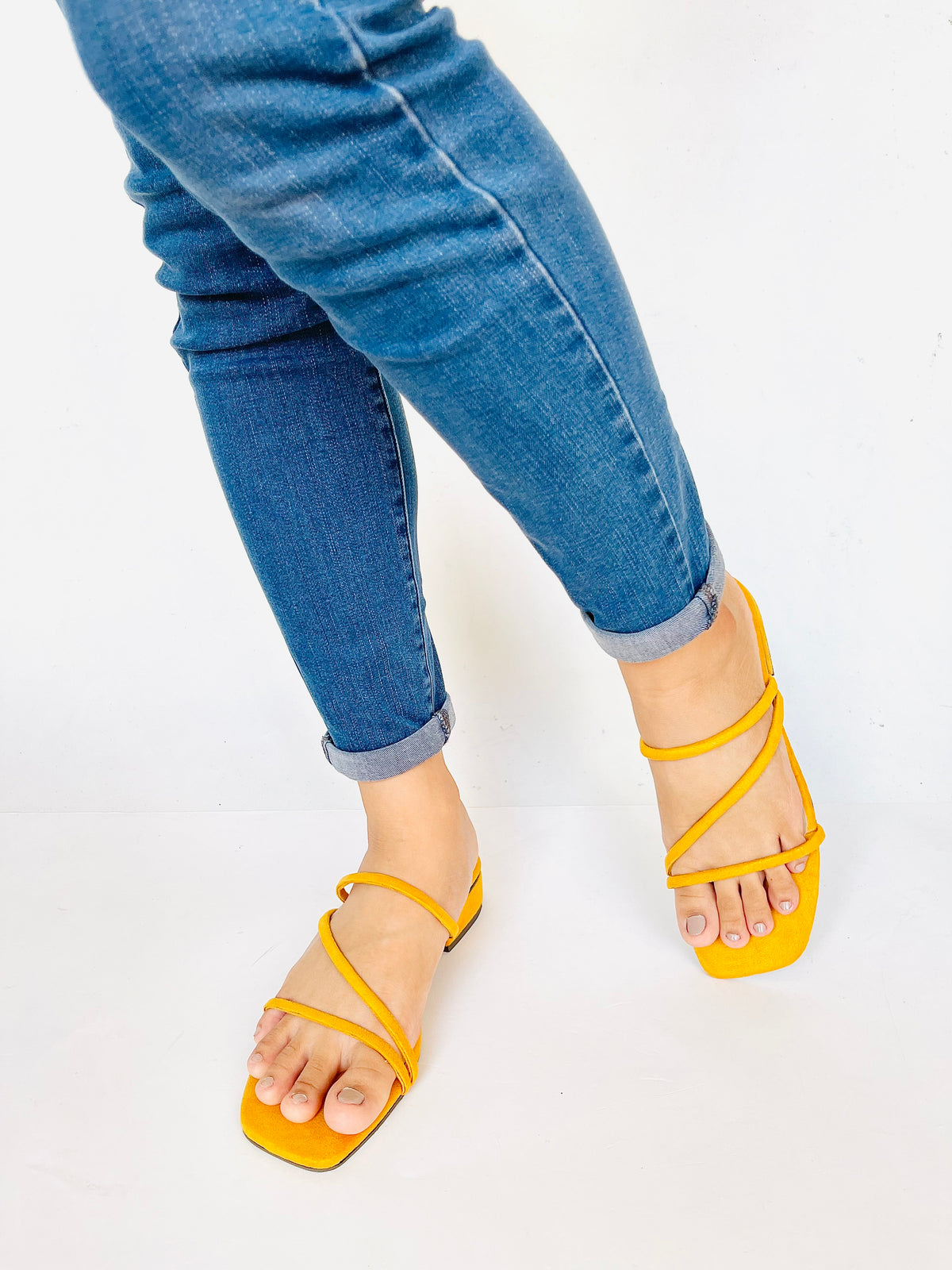 Kristy Yellow Suede size 5,6,10 only
