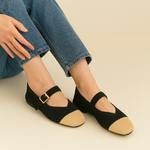 A Via Jade Knitted Mary Janes