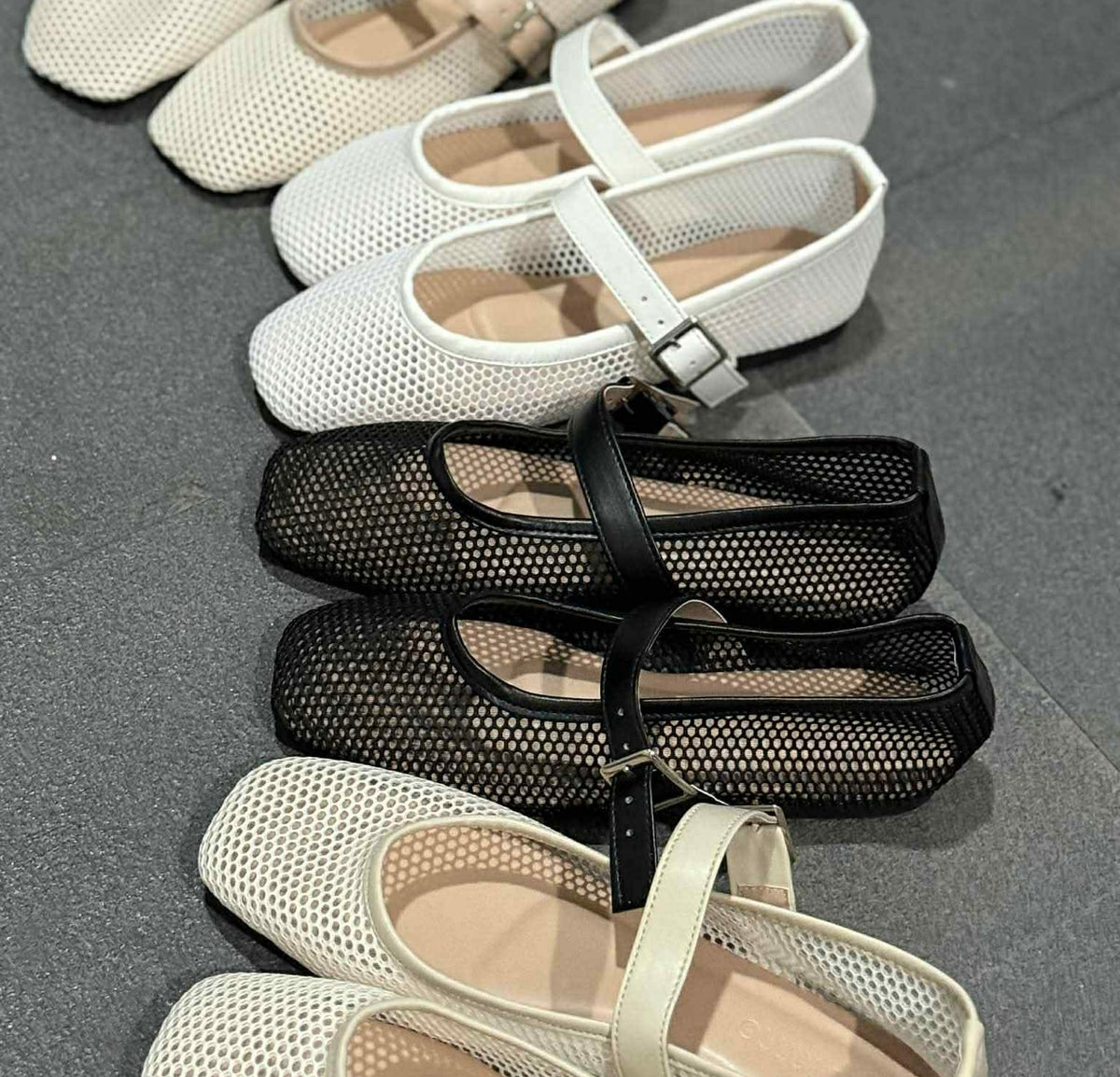 A Zarah Mesh Mary Janes