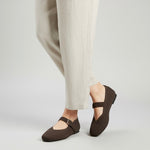 A Via Jade Knitted Mary Janes