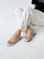 Flats Jewel White