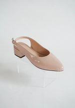 Maria Shoes Beige Glossy 1.5 inch heel