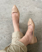 Ashley Beige Shoes Heeled