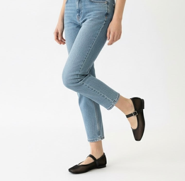 A Zarah Mesh Mary Janes