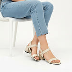 A Kianna Block Heels Garter Style