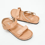 D Slides Velcro Beige