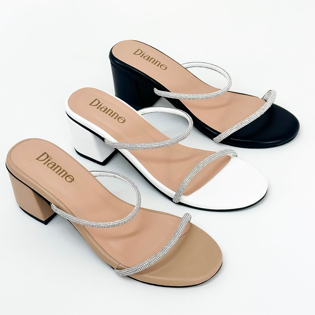 A Crissa Rhinestone Heel