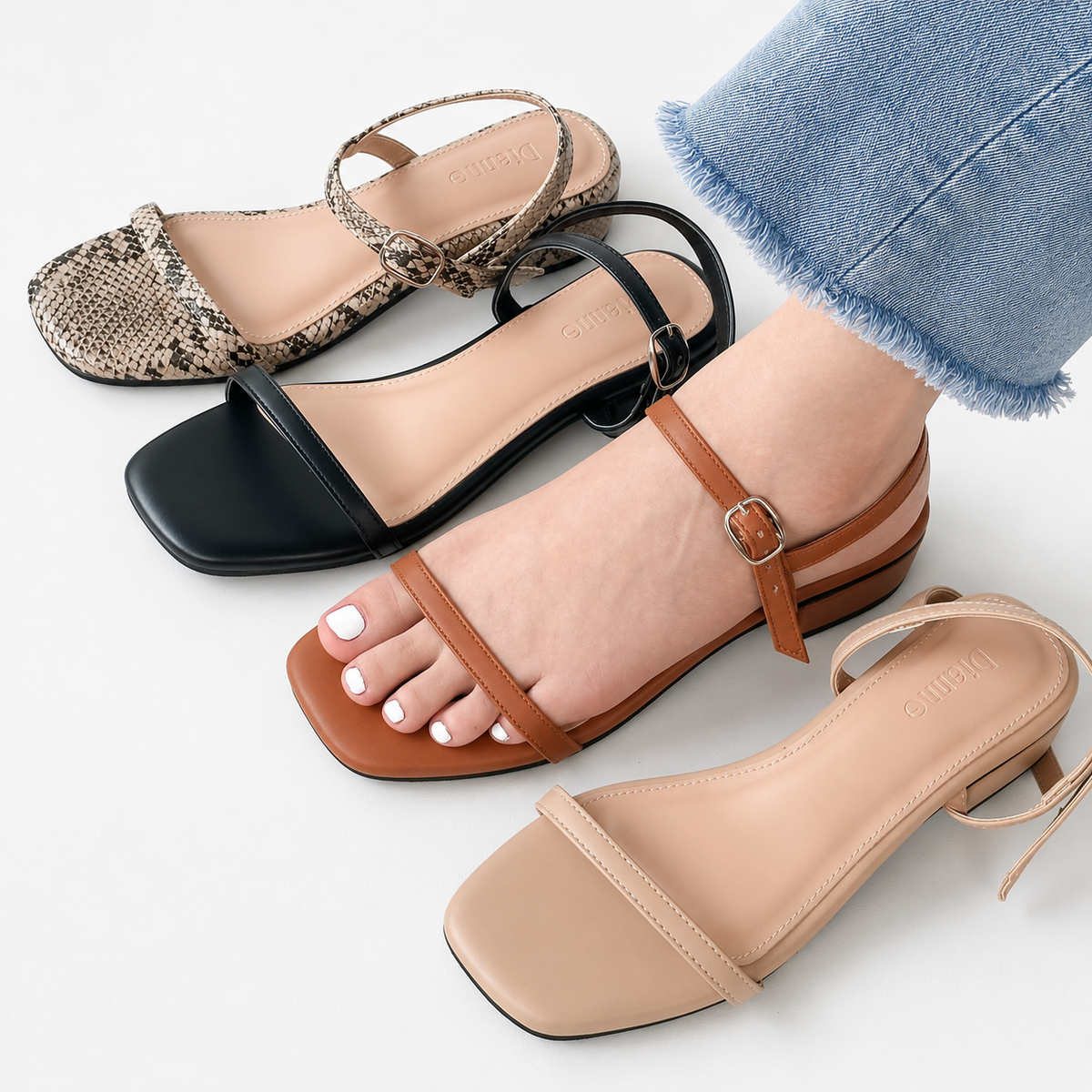 Casey Strappy Sandals 1inch