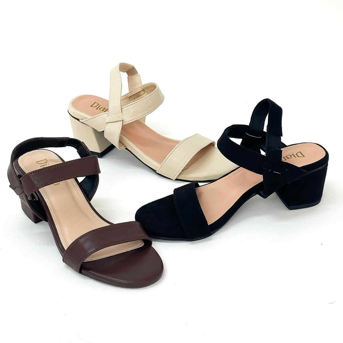 A Kianna Block Heels Garter Style