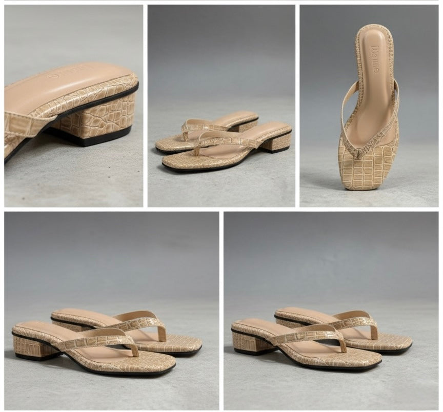 B Nina Beige Croco