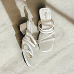 A Alyssa Chunky Strappy Heels