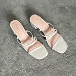 A Rea 3 Strap Leather Sandals
