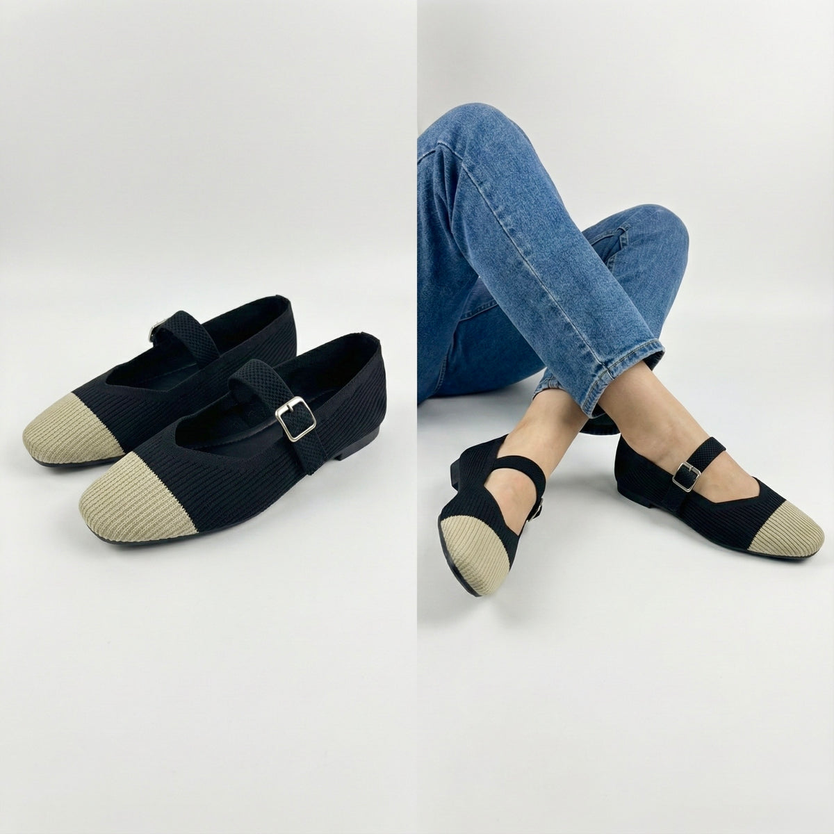 A Via Jade Knitted Mary Janes Version 2 (Premium)