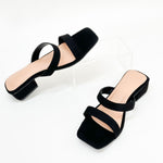 A Sabby Square Suede Sandals