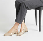 Maria Taupe Glossy 1.5 inch heel