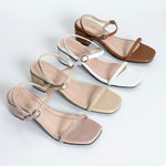 A OLIVIA Leather Heels 2 inch