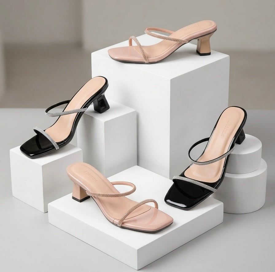 Alexa Stilleto Rhinestone Heels