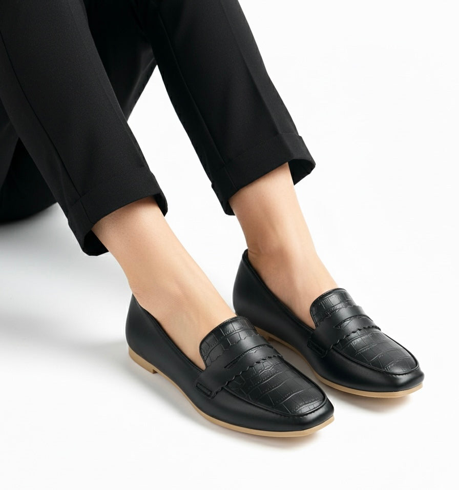 Jane Black Loafers Shoes (New Product) Imported
