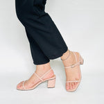 A OLIVIA Leather Heels 2 inch