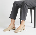 Maria Taupe Glossy 1.5 inch heel