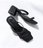 B Vicky Black Suede 2inch